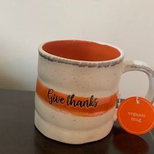 NWT Give Thanks Organic Mug